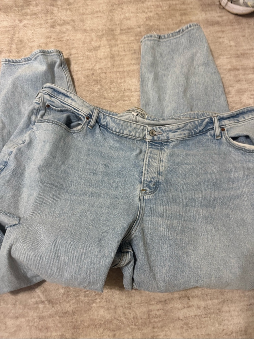 abercrombie & fitch the dad side slit jeans size 37/24 - Picture 2 of 3